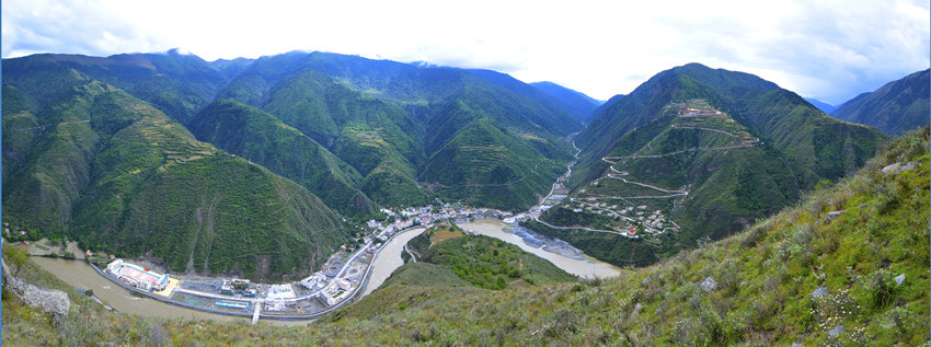 六山六水全景圖。金川縣委宣傳部供圖