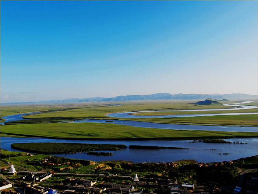 春季中的第一灣。若爾蓋縣委宣傳部供圖