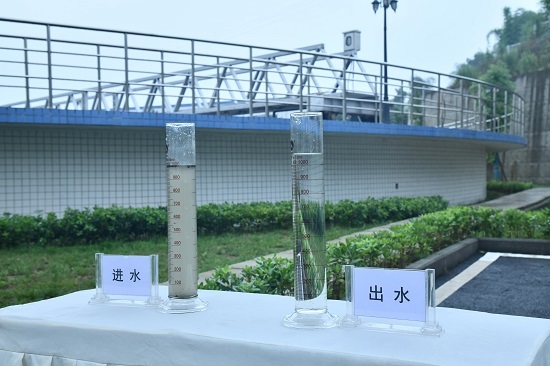 進出水水質對比。海天水務集團股份公司供圖