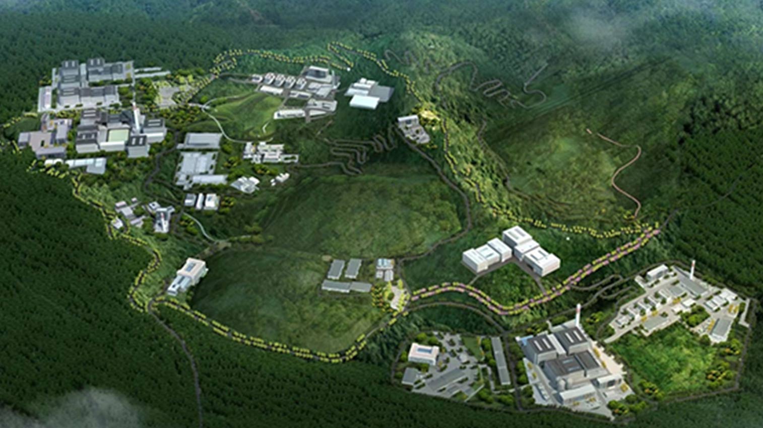 長安靜脈產業園—成都環境集團環保園規劃鳥瞰圖。成都市生態環境局供圖