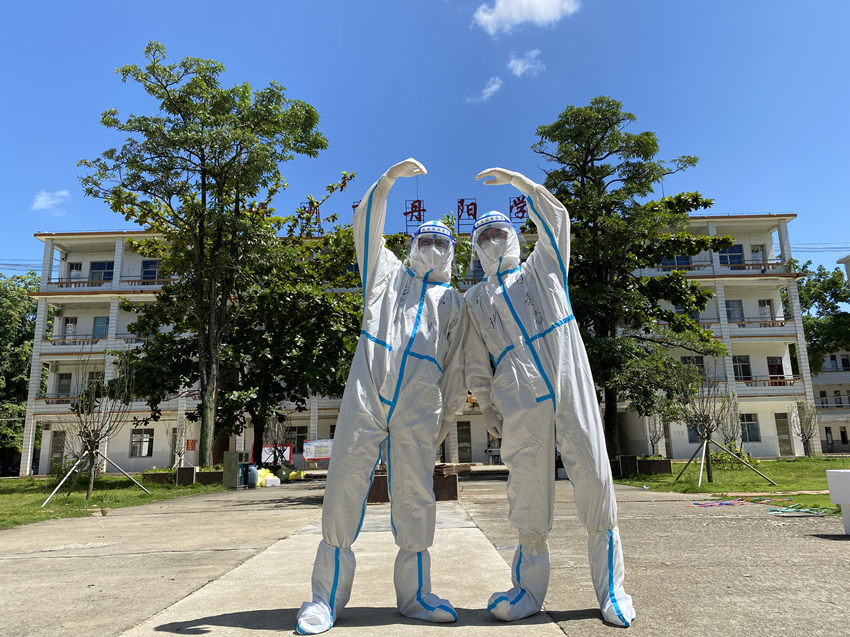 支援海南抗擊疫情。游青燕攝