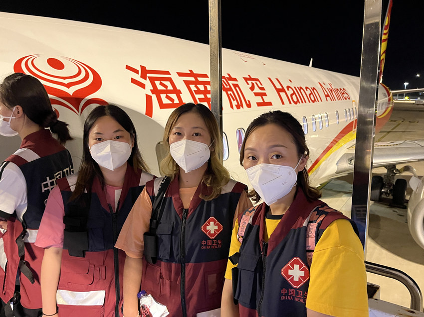 支援海南抗擊疫情。游青燕攝