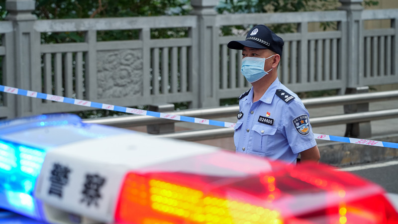 執勤中。瀘州江陽公安供圖