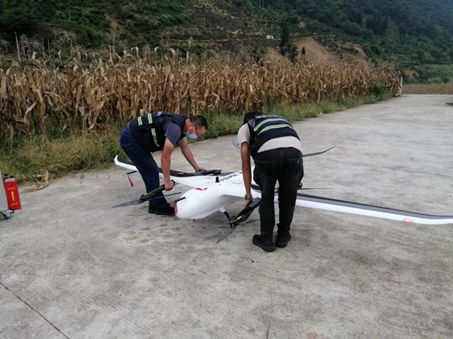 震后首批高分辨率可見光和雷達影像，為指揮救援提供技術支撐，實現了災情立體化、可視性反映。四川省應急管理廳供圖