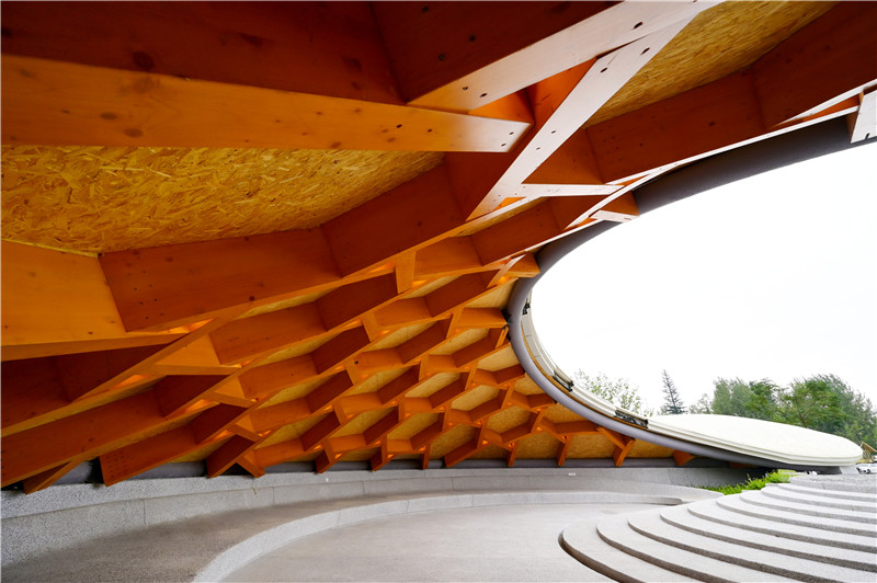 中國天府農博園內，建筑瑞雪引入的天光與建筑本體相得益彰。新津區委宣傳部供圖