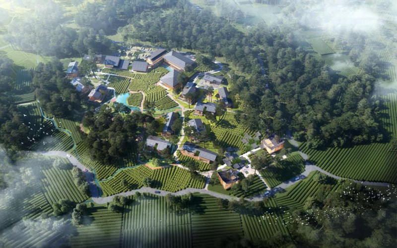 成佳首開區規劃鳥瞰效果圖。蒲江縣委宣傳部供圖