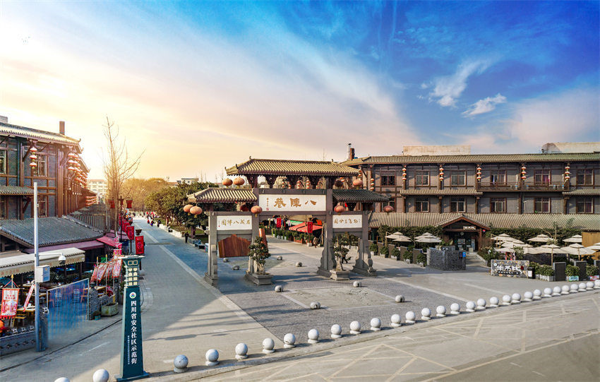 青白江區彌牟鎮八陣巷。成都市民宗局供圖