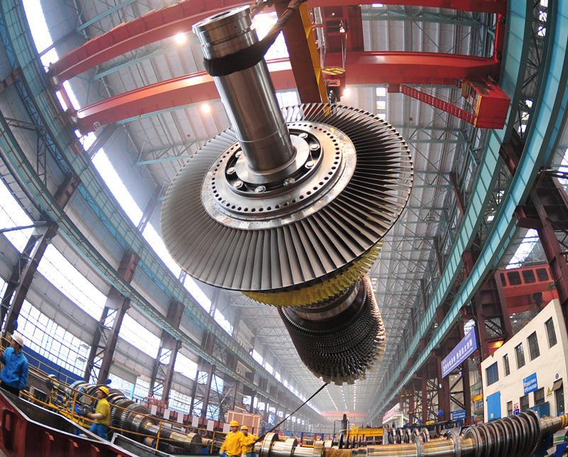 燃機轉子。劉崗攝