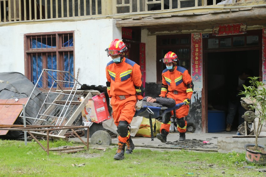 演習現場。四川省應急管理廳供圖