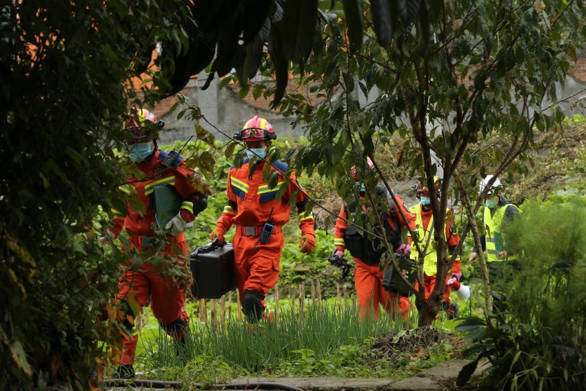 演習現場。四川省應急管理廳供圖