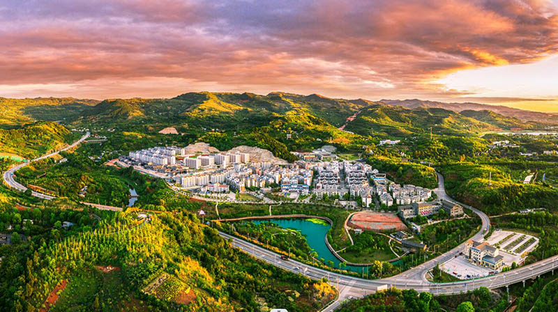 美麗的五鳳鎮。五鳳鎮供圖