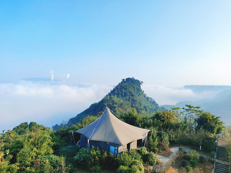 順成和莊園露營區。大渡口鎮供圖