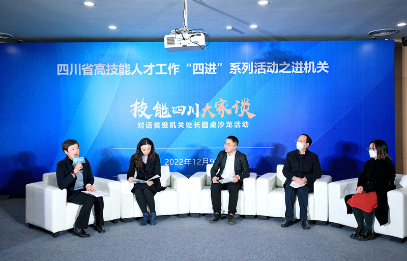 圓桌沙龍環節。四川省人力資源和社會保障廳供圖