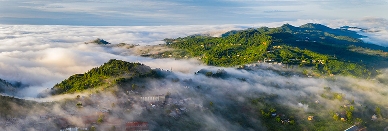 龍泉山賞看日出。龍泉驛區委宣傳部供圖