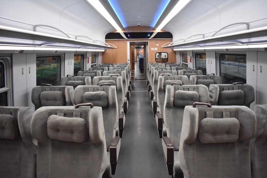一等座區域。中國鐵路成都局集團有限公司供圖