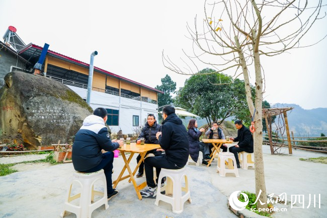 劉達貴的伴山小苑農家樂。宋姿熠攝