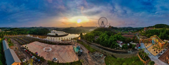 樂至秋千夢幻島項目。資陽市委宣傳部供圖