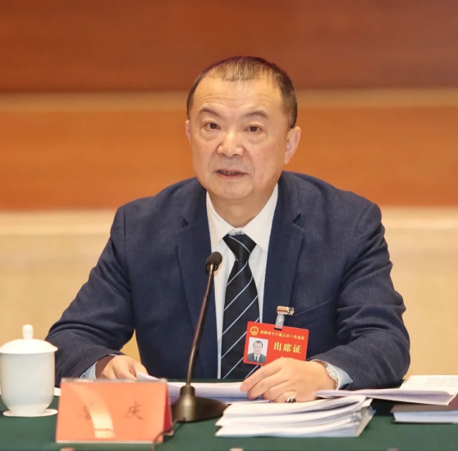 成都市人大代表詹慶。東部新區供圖