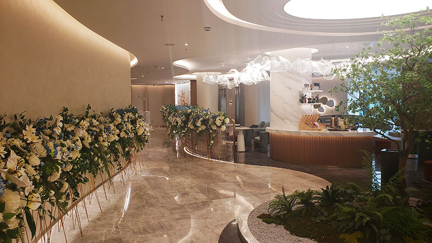 鮮花布置。長松寺·恩禮會供圖