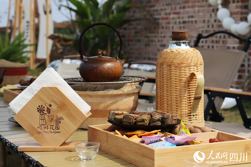 聚興家庭農場圍爐煮茶項目。李悅攝