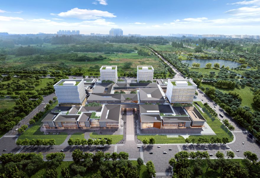 成都芯谷產業功能區配套設施建設項目效果圖。中建三局一公司供圖