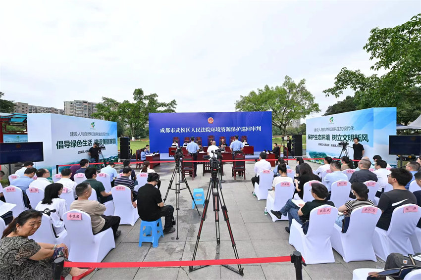 庭審現場。成都市武侯法院供圖