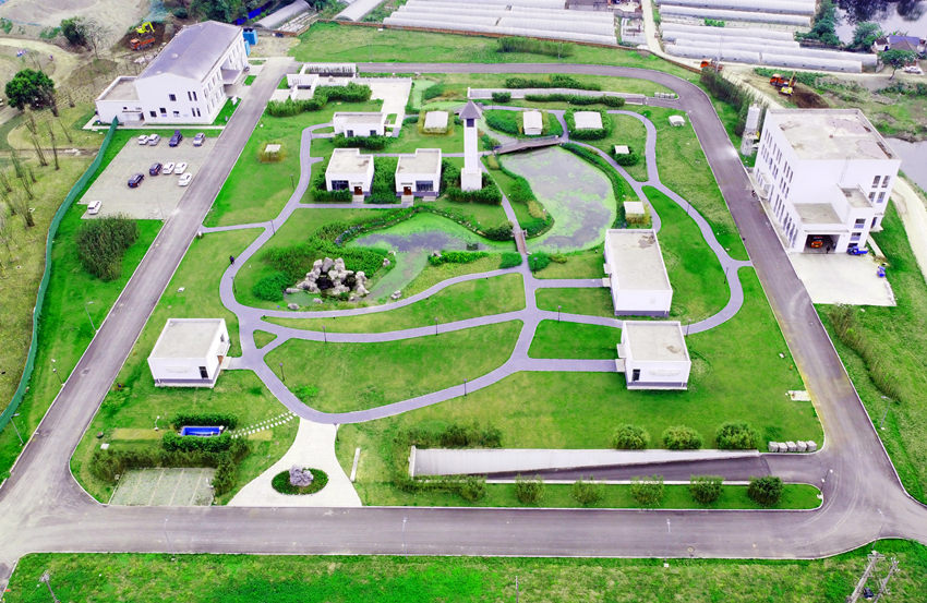 彭山區城市生活污水處理廠。眉山市彭山生態環境局供圖