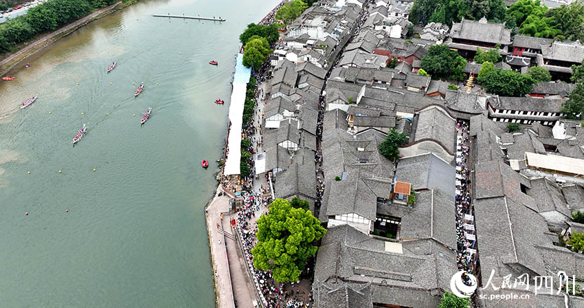 黃龍溪龍舟競渡。蔣松濤攝