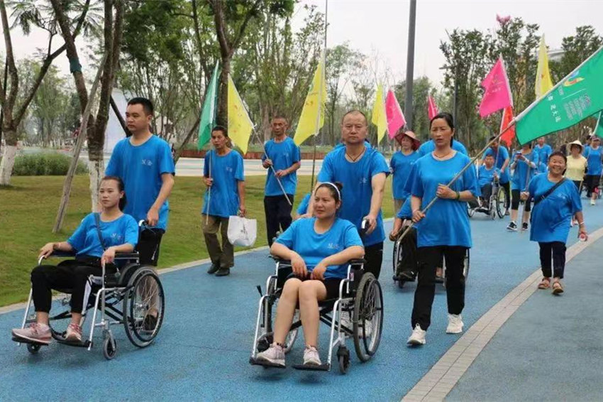 公園城市無障礙感知行。成都市殘聯供圖