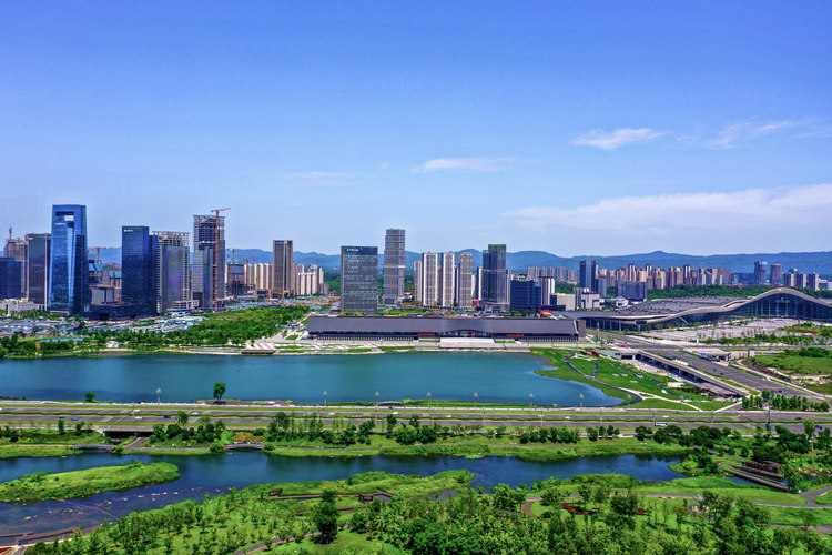 天府公園一角。天府新區融媒體中心供圖