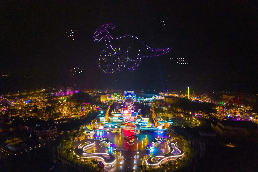 炫彩美麗的夜景。自貢市委宣傳部供圖