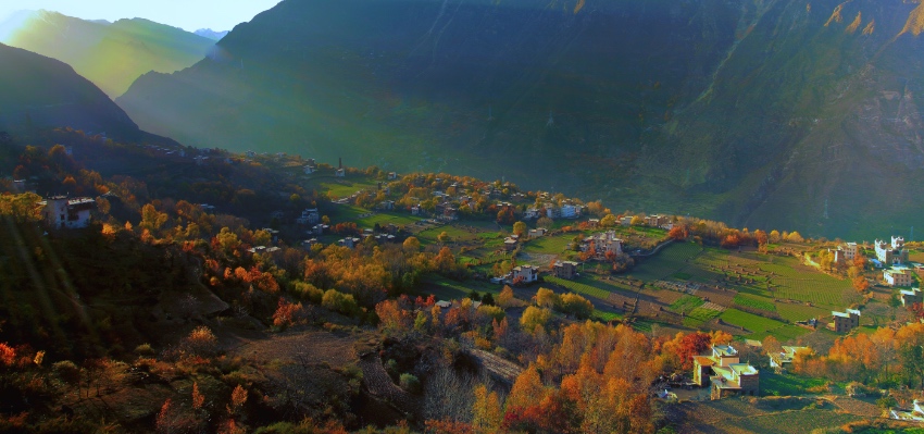 丹巴秋季風光。丹巴縣委宣傳部供圖