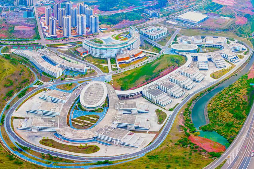 航拍“中國牙谷”。資陽高新區供圖