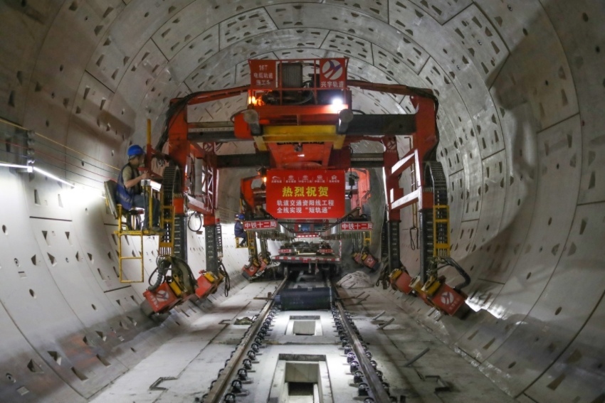 軌道交通資陽線短軌通現場。成都地鐵供圖