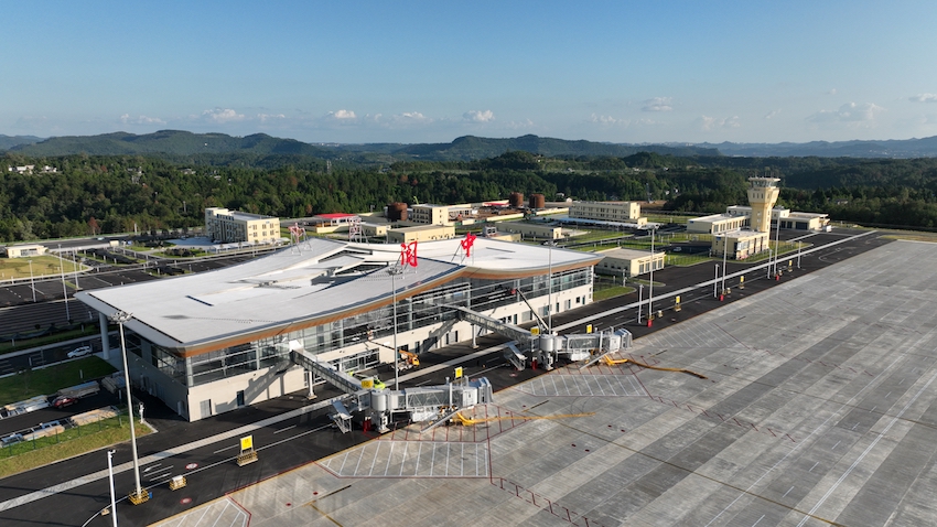 機場投用，為當地旅游、經濟發展帶來助力。閬中市委宣傳部供圖