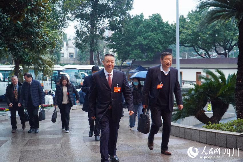 四川省政協委員入場。人民網 趙祖樂攝