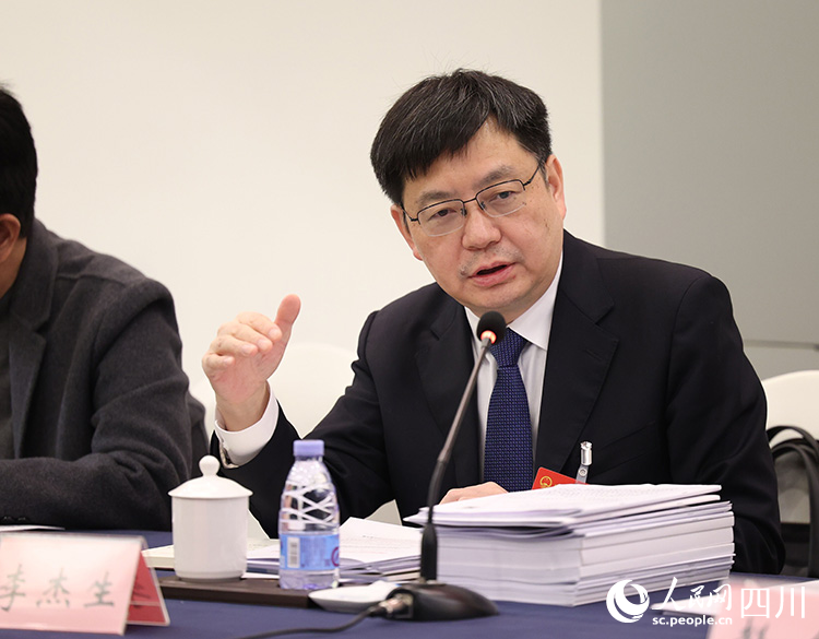 李杰生在會上發言。人民網記者 王波攝