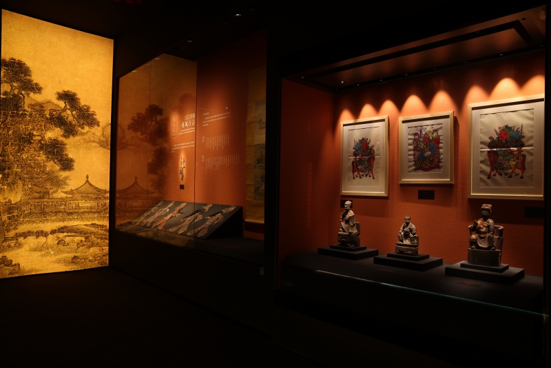 “義薄云天——關公主題精品文物展”展廳。成都武侯祠博物館供圖