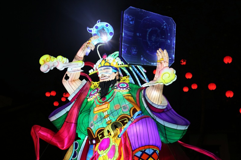 氛圍燈組“潮玩張飛”。成都武侯祠博物館供圖