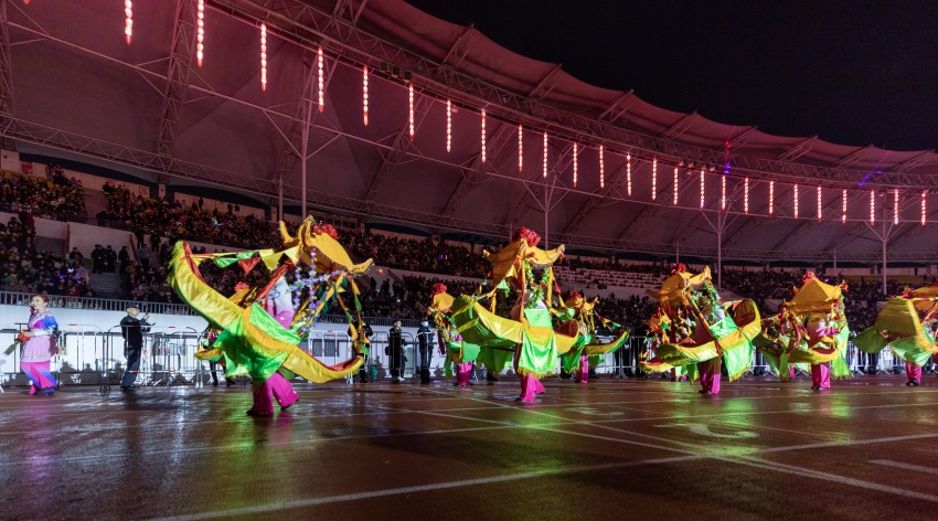 現場非遺表演。趙季平 攝