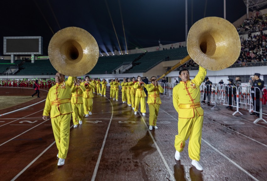 現場非遺表演。趙季平 攝