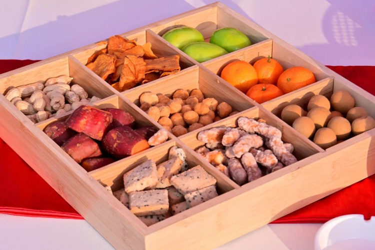 免費水果小吃盤。天府新區融媒體中心供圖