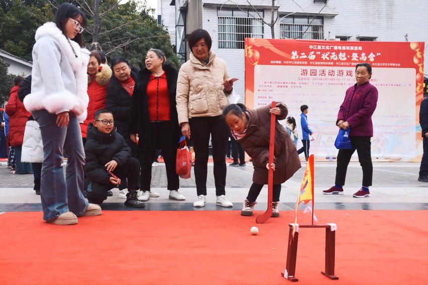 互動游戲。中江縣委宣傳部供圖