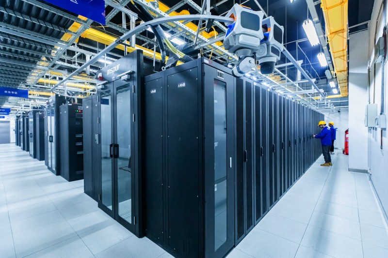 中國·雅安大數據產業園機房。郝立藝攝