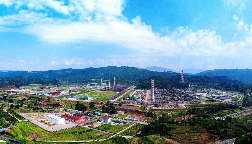 達州市打造的萬達開天然氣鋰鉀綜合利用集聚區。達州市委宣傳部供圖