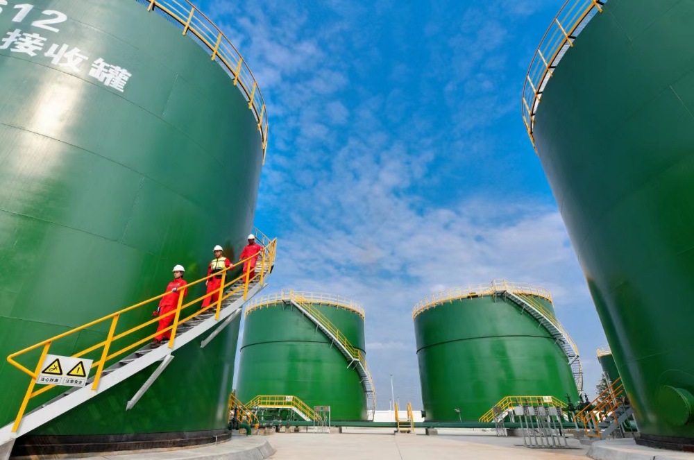 中國石化川西氣田水處理站。李晉供圖