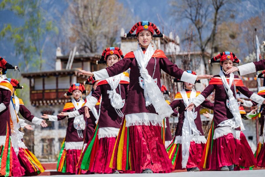 2024美人谷·丹巴梨花春賞季活動現場。何曦攝