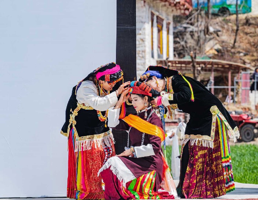 2024美人谷·丹巴梨花春賞季活動現場。何曦攝