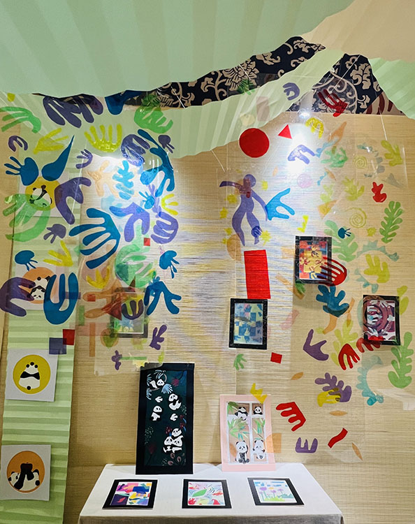 工作坊展出作品。成都市實驗小學戰旗分校供圖