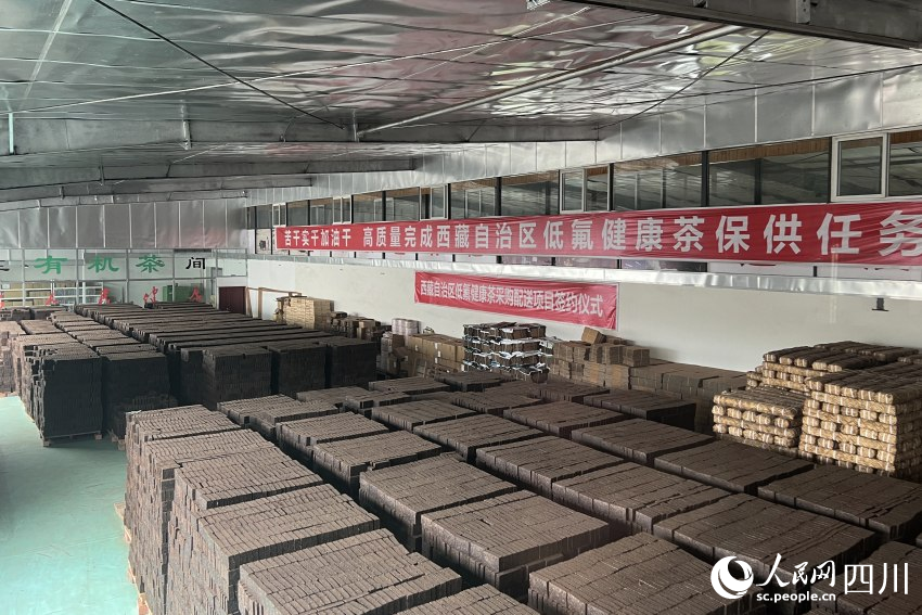 雅安茶廠生產的雅安藏茶。人民網 趙祖樂攝